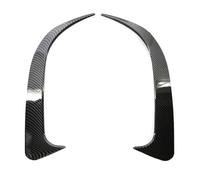 Car Front Bumper 1 Pair ABS Bumper Spoiler Air Vent Cover Side Canard Fit For 45 AMG W117 CLA 200 250 2014-2018 Car Protector(Carbon grain)