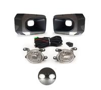 Car Front Bumper Fog Lamp Driving Light With Cable Bezel Foglight For Toyota For Hilux For Rocco 2020 2021 2022 Car Work Lamp Fog Lights(White Fog set)