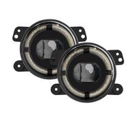 Car Front Bumper Fog Lamp For Hummer H1 H2 2003 2004 2005 2006 2007 2008 2009 2X4" Inch Round LED Fog Lights Off Road Front Driving Lamps Front Fog Lamps