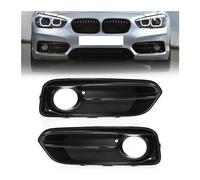 Car Front Bumper Fog Light Cover Lower Grilles Grill Set for BMW 1 Series F20 F21 2015 2016 2017 2018 2019,2 Pcs Gloss Left Right Bumper Fog Light Lamp Grille Cover Trim Grille Replacement Accessories