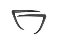 Car front bumper For Tesla for Model 3 Y 2017 2018 2019-2023 Glossy Black/Carbon Look Car Front Bumper Fog Light Frame Spoiler Decoration(ForModelY CarbonLook)