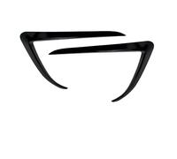 Car front bumper For Tesla for Model 3 Y 2017 2018 2019-2023 Glossy Black/Carbon Look Car Front Bumper Fog Light Frame Spoiler Decoration(For Model 3 Black)