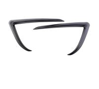 Car front bumper For Tesla for Model 3 Y 2017 2018 2019-2023 Glossy Black/Carbon Look Car Front Bumper Fog Light Frame Spoiler Decoration(ForModel3 CarbonLook)