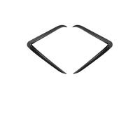 Car front bumper For Tesla for Model Y Juniper 2025 Front Bumper Fog Lamp Wind Knife Spoiler 1Pair Car Trim Cover Light(Carbon fiber pattern)