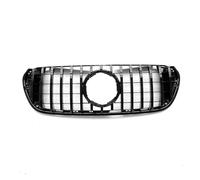 Car Front Bumper Grill Front Racing Grille Grill Mask Cover Trims Front Hood Grills For Benz For X-class For Pickup For X470 2017+ Radiator Grilles(Black grille)