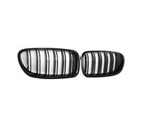 Car Front Bumper Grill Glossy Black Front Kidney Double Slat Grill Grille Dual Line Racing Grills For BMW 5 Series F10 F11 F18 2010-2014 2015 2016 2017