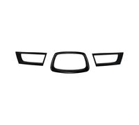 Car Front Bumper Grille Frame Trim Kit For Subaru Impreza WRX STI 9th 2006-2007 Glossy Black Carbon Look