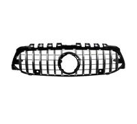 Car Front Bumper GTR Style Racing Grille Body Kits Compatible For Mercedes Benz A Class W177 A180 A200 A220 AMG 2019+ Vertical Bar AMG GT(Silver)