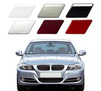 Car Front Bumper Headlight Washer Cover for BMW 3 Series E90 E91 2009-2011,Headlamp Jet Spray Cap,Left/Right,A-Black-Left