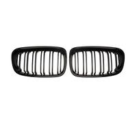 Car Front Bumper Kidney Grille Racing Grills For BMW For 1 Series F20 F21 2011-2014 Replacement Double Slat Gloss Black Grilles Fog Light Grill