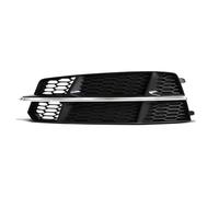 Car Front Bumper Light Cover Fog Lamp Honeycomb Hex Grill 4G0807681AN For A6 C7 A6L S-L 2015-2018 Front Fog Light Grilles(Sliver Left)
