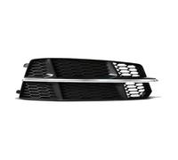 Car Front Bumper Light Cover Fog Lamp Honeycomb Hex Grill 4G0807681AN For A6 C7 A6L S-L 2015-2018 Front Fog Light Grilles(Sliver Right)