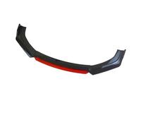 Car Front Bumper Lip Deflector Lips Bumper Spoiler Splitters Body Kit Diffuser For A3 A4 A5 A6 A7 S3 S4 S5 Q3 Q5 TT 4Pcs(Carbon and Red)