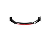Car Front Bumper Lip For A3 For A4 For A6 For Q3 S3 S4 S6 B6 B7 B8 .5 Sedan Front Bumper Lip Chin Spoiler Splitter Diffuser Bodykit Universal auto Fronts Bumpers Spoiler Lips(Black Red)