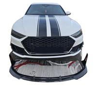 Car Front Bumper Lip For A7 S7 C8 S-LINE 2019-2026 Car Front Bumper Splitter Lip Diffuser Body Kit Spoiler Guard Bumpers Lips Spoiler(Carbon Fiber Look)