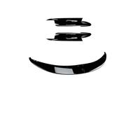 Car Front Bumper Lip For BMW 3 Series For M3 E90 E91 E92 E93 2007-2013 Car Front Bumper Lip Splitter Diffuser Spoiler Auto Body Kit Tuning Bumpers Lips Spoiler(GlossBlack)