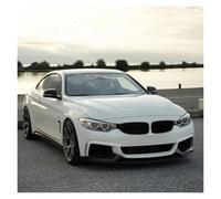 Car Front Bumper Lip For BMW 4 Series F32 F33 F36 420i 430i 420d M440i 2014-2020 4Pcs Front Bumper Lip ABS Glossy Black Or Carbon Fiber Look Spoiler Front Splitter(Glossy Black)