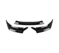Car Front Bumper Lip For Civic 10th Gen Si Hatchback 2017-2021 Car Front Bumper Spoiler Lip Lower Guard Plate Splitter Blade W/Signal Light auto Fronts Bumpers Spoiler Lips(Glossy Black)