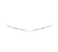 Car Front Bumper Lip For Clio IV 4 2016-2019 Grille Strip Moulding Chrome Front Bumper Cover Abs Facelift Modified Exterior Accessories auto Fronts Bumpers Spoiler Lips