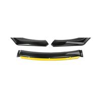 Car Front Bumper Lip for FIAT 500 2011-2023,Scratch Resistant Spoiler Chin Splitter Canard Lip Body Kit Protector Accessories,A5-Black Yellow