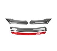 Car Front Bumper Lip for Ford C-Max 2017-2023,Scratch Resistant Spoiler Chin Splitter Canard Lip Body Kit Protector Accessories,B2-Carbon Fiber Red