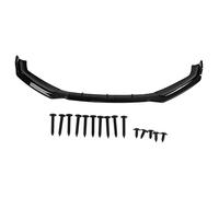 Car Front Bumper Lip Splitter Canard, Carbon Fiber ABS Plastic, 3 Pieces for A5 B9 17-18 - Impact Absorption, Scratch Protection, Easy Installation for Sportback Coupe Cabriole (Glossy Black)