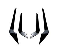 Car Front Bumper Lip Splitter Spoiler for BMW 2 Series M2 F87 2016-2021 - Canards Kit with Diffuser Valence Front Lip Fin Side Canard Splitters,Bright black