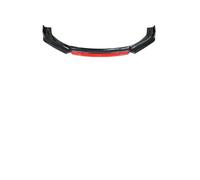 Car Front Bumper Lip Spoiler For A3 For A4 For A5 For A6 For A7 B7 B8 S6 For Quattro 2015-2021 2020 2019 Car Front Spoilers Bumper Lip Side Splitter Diffuser Body Kit(Carbon Look Red)