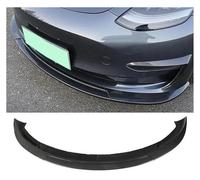 Car Front Bumper Lip Spoiler For Tesla For Model 3 Sedan 4-door 2016 2017 2018 ABS 3-stage Front Bumper Lip Spoiler Diffuser(Bright black)