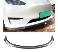 Car Front Bumper Lip Spoiler For Tesla Model Y 2020 2021 2022 Front Bumper Splitter Lip Body Kit Diffuser Spoiler.,B-Carbon Fiber