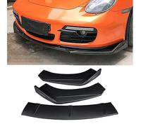 Car Front Bumper Lip Spoiler Splitter for Porsche 718 2016-2020 2021 2022 2023, Body Splitter Kit Front Spoilers Car Bumper Protector Tuning Accessories,Matte Black