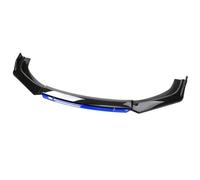Car Front Bumper Lip Spoiler Splitter for VW Caddy 2010-2015, Front Shovel Body kit Spoiler,D-Black blue