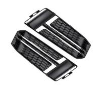 Car Front Bumper Lower Grille 8W0807681F 8W0807682F For A4 B9 S-L 2016 2017 2018 Front Fog Light Grilles(Chrome Silver)