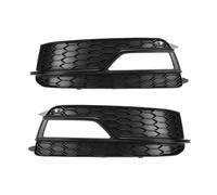 Car Front Bumper Lower Grille Fog Light Grill Grille Cover Trim Compatible For Audi A5 S-Lines Bumper S5 2013-2017 8T007681K 8T0807682K(Pair)