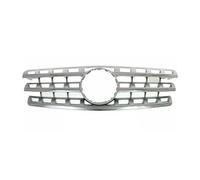 Car Front Bumper Racing Grille For Mercedes For Benz ML-Class W164 ML300 ML320 ML350 ML400 ML500 ML550 2005-2012 Lower Mesh Grills Air Vent Grille Cover(09-11 Silver 5 holes)