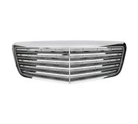 Car Front Bumper Racing Grills Hood Grille For Mercedes For Benz E-Class AMG W211 E350 E320 E280 E500 E550 2007 2008 2009(Silvery B)