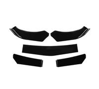 Car Front Bumper Splitter Car Front Bumper Lip Body Kit Spoiler Splitter Trim Exterior For Mazda 3 6 CX3 CX5 CX7 CX9 MX5 For Miata RX8(Black)