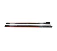 Car Front Bumper Splitter FOR A6 C6 C7 2M Car Side Skirt Extension Lip Separator Bumper 2.18M Spoiler(Reddish Black)