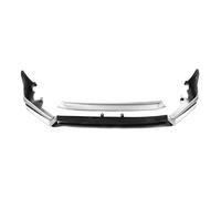 Car Front Bumper Splitter For Civic 11th All Models 2022-2024 Front Bumper Spoiler Lip + Lower Fog Light Side Vent Splitter Corner Cover Diffuser(Silver)