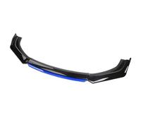 Car Front Bumper Splitter for Ford Fiesta MK7 2011-2017, Auto Front Spoiler Diffuser Modification Front Shovel Decoration Lip Chin Bumpe Protection,A-Blue