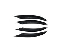Car Front Bumper Splitter For Mercedes For Benz C-Class C200 C260 W205 2019 2020 2021 2022 Front Bar Air Knife Fog Lamp Grille Trim Modification Lip Protector(4PCS CarbonLook)