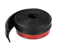 Car Front Bumper Splitter Side Skirts Universal Car Lip Skirt Protector 60mm Width Rubber Strip 2.5M Front Bumper Lip Exterior Mouldings Side Step Skirt