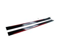 Car Front Bumper Splitter Universal Car Side Skirt Winglet Splitters Lip Side Spoiler For Mustang For Focus RS ST For Fiesta For Mondeo All Models(Red)