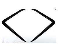 Car Front Bumper Spoiler 2025 For Tesla for Model Y Juniper Fog Light Trim Cover - 1Pair ABS Front Bumper Wind Knife Spoiler Eyebrow(ABS carbon fibre)