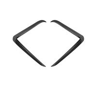 Car front bumper spoiler For Tesla For Model Y Juniper 2025 Front Bumper Fog Lamp Wind Knife Spoiler Car Trim Cover Light Eyebrow(Carbon fiber pattern)