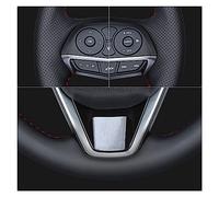 Car Front Bumper Spoiler For Toyota For Land For Cruiser 2016 2017 2018 2019 For Land For Cruiser For Prado 2018 Car Steering Wheel Cover Non-Slip Leather(Yellow Thread)