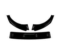 Car Front Bumper Spoiler Lip Lower Splitter Protector Blade Spoiler Diffuser Deflector For For S3 8V 2013-2016 Splitter Chin Decoration(Glossy Black)