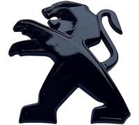 Car Front Bumper Trunk Emblem Sticker, for Peugeot 207 307 107 407 507 508 408 308 206 406 1008 5008 3008 3D Metal Badge Sticker, Exterior Decoration Accessories,A Black