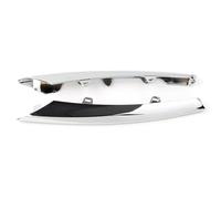 Car Front Bumper Upper Grill For Jaguar XJ 2010-2012 2013 2014 2015 2Pcs Chrome Car Front Grille Bumper Side Lip Spoiler Decoration Trim