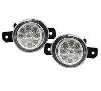 Car front fog lamp For Nissan X-Trail For Altima Sylphy Almera QASHQAI March For Pathfinder Car Fog Lamps Front Bumper Daytime Running Lights DRL(LED White A)